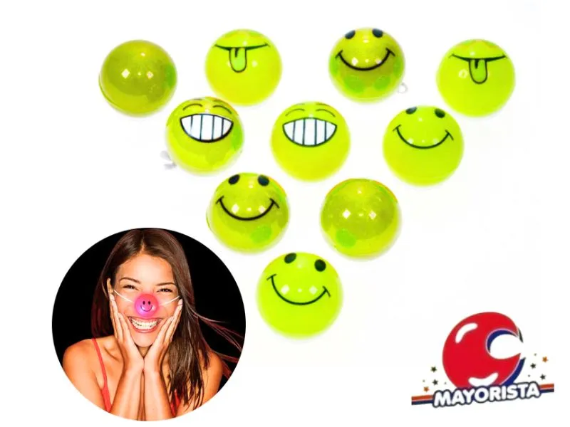 NARIZ C/LUZ EMOJI AMARILLA (YJ0359) YJ IMPORT