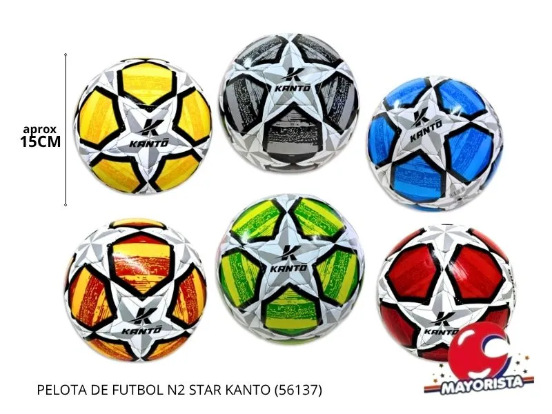 PELOTA DE FUTBOL N2 STAR KANTO (56137) KADA