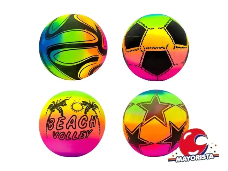 PELOTA DE GOMA X 1 FLUO 23/25 CM - RUESTES