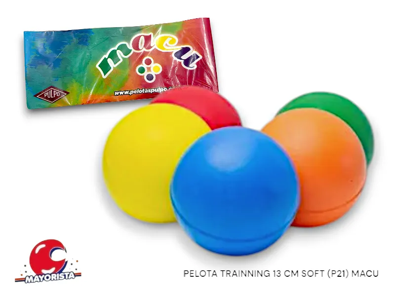 PELOTA TRAINNING 13 CM SOFT (P21) MACU
