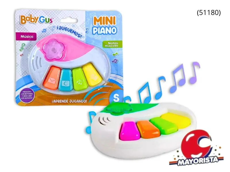 [7450077050584] PIANO CON LUZ Y SONIDO BLISTER 15X17 (51180) KADA