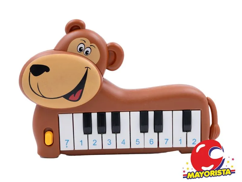 PIANO INFANTIL MUSICAL ANIMALITO BOLSA 20X14 (51025) KADA