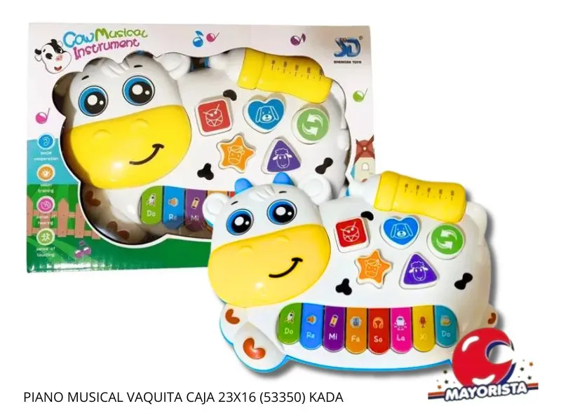 PIANO MUSICAL VAQUITA CAJA 23X16 (53350) KADA