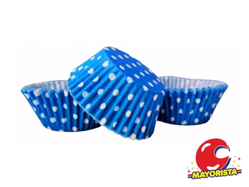 PIROTINES N 10 X 25 LUNARES AZUL (CONVIDA)