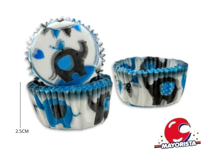 [3065] PIROTINES N 8 X 25 ELEFANTE CELESTE (CONVIDA)