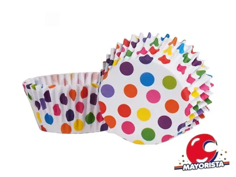 PIROTINES N 9 X 25 BLANCO C/LUNARES COLORES - ARDITEX