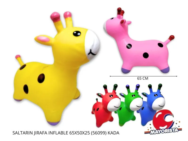 SALTARIN JIRAFA INFLABLE 65X50X25 (56099) KADA