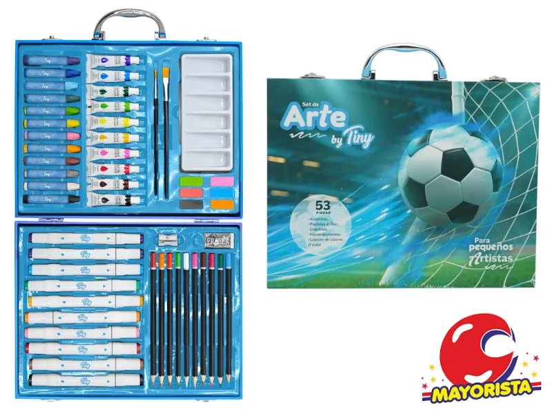 SET DE ARTE FUTBOL VALIJA 53 PZAS 30X23 (56569) KADA