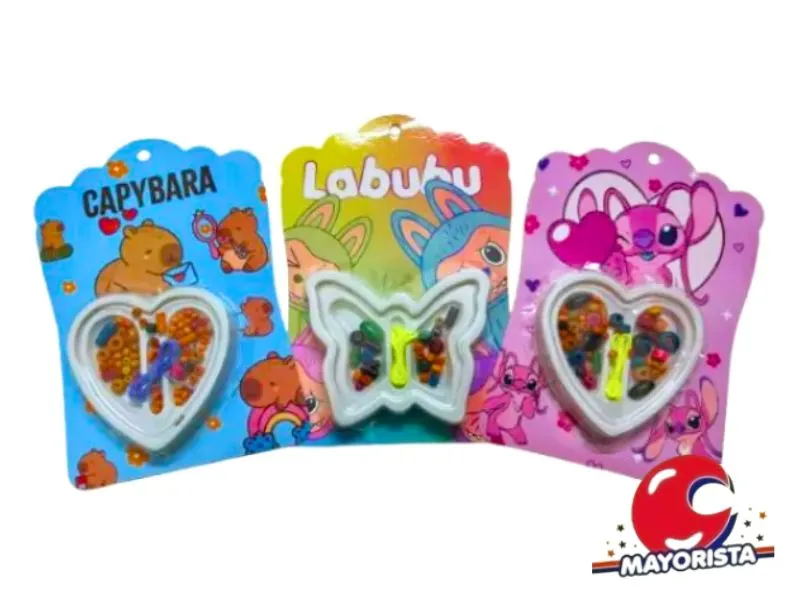 [1758] SET DE BELLEZA C/BIJOU PARA ARMAR CORAZON/MARIPOSA BLISTER (3167) STILO