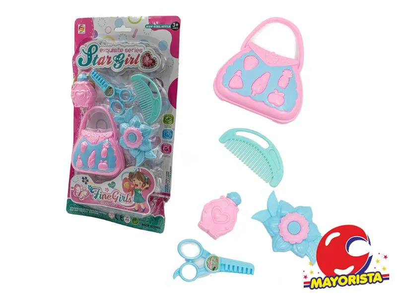 [7450077064765] SET DE BELLEZA C/CARTERA 5 PCS BLISTER 38X21 (53080) KADA
