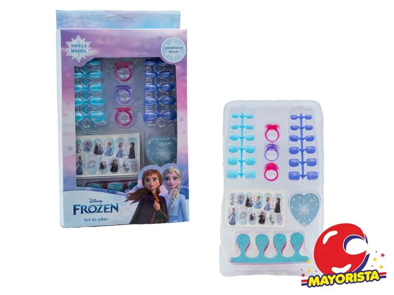 SET DE BELLEZA CON UNAS FROZEN CAJA 24X15 (54731) KADA