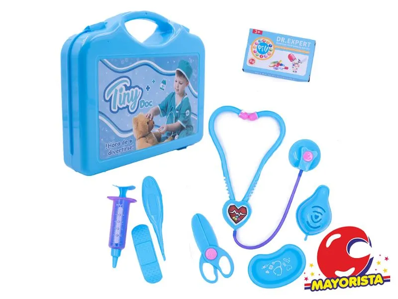 SET DE DOCTOR EN MALETIN CELESTE 21X19 (53874) KADA