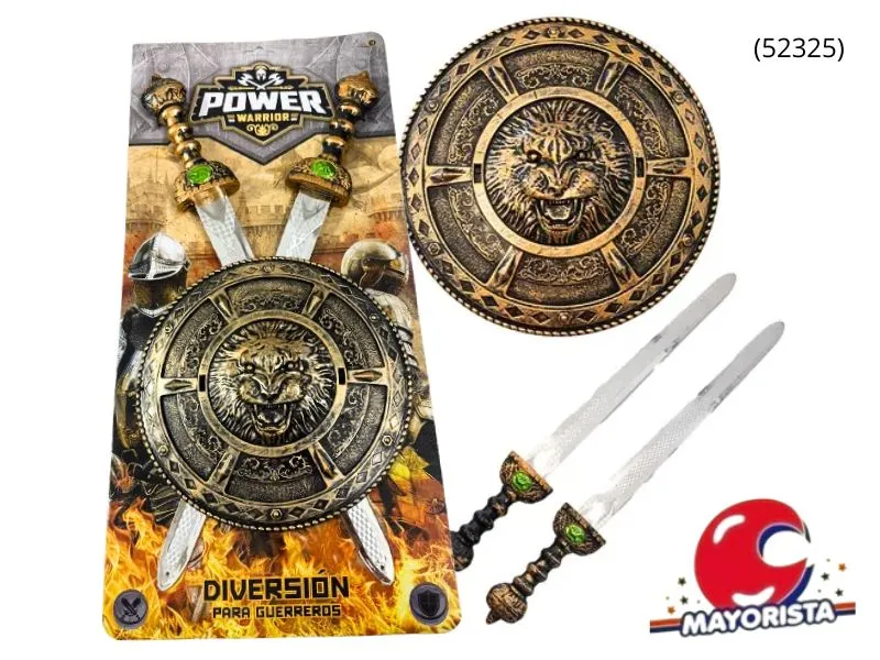 [7453077236552] SET DE ESPADA Y ESCUDO BLISTER 55X26 (52325) KADA