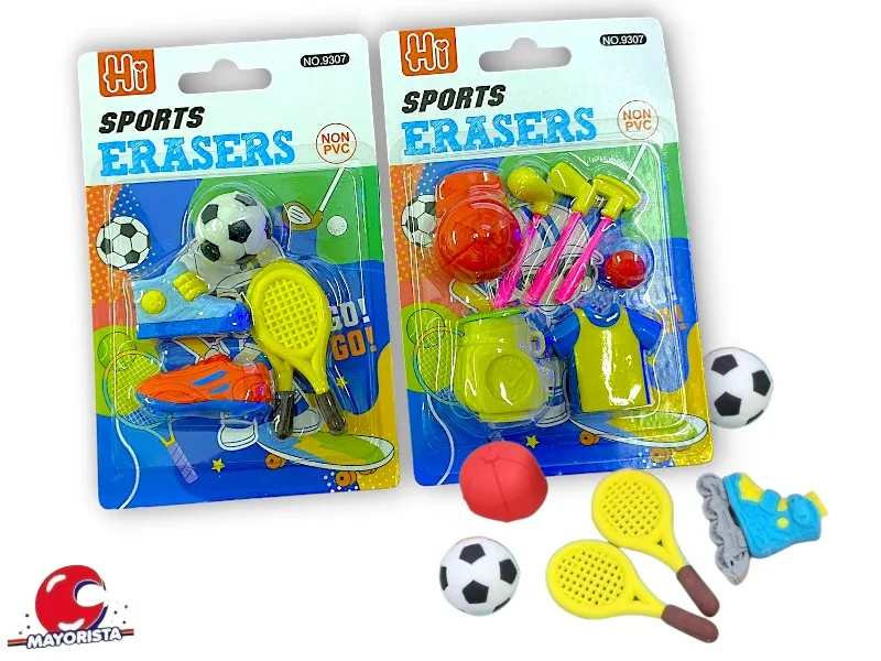 SET DE GOMAS X 4 DEPORTES (N9307/GB21027) BENABI