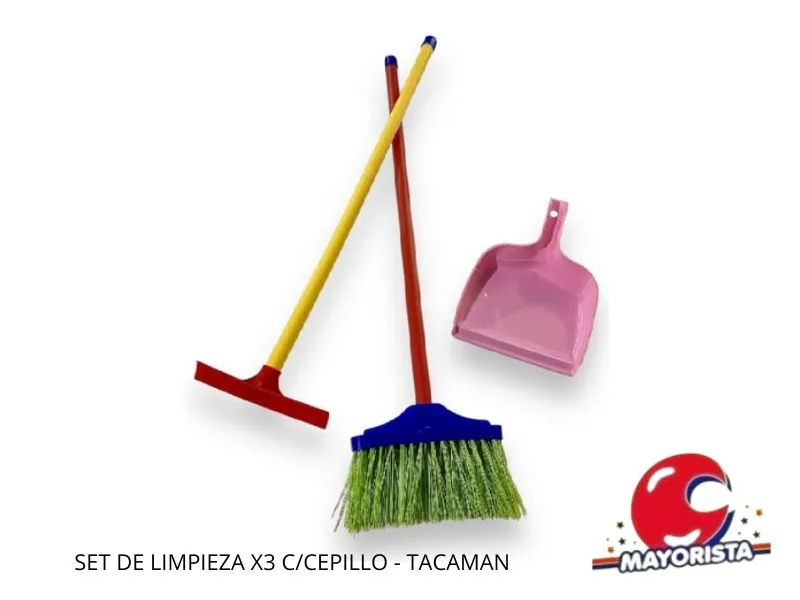 [1346] SET DE LIMPIEZA X3 C/CEPILLO - TACAMAN