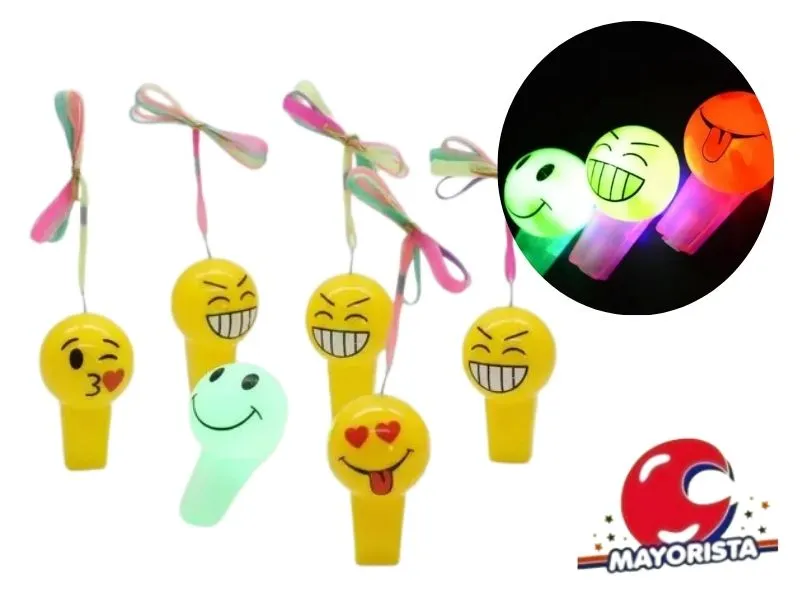 SILBATO CON LUZ CARITA/PELOTA (YJ0435) YJ IMPORT