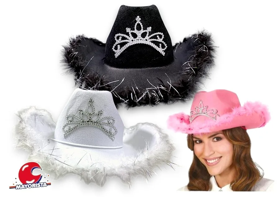 SOMBRERO COWBOY CON CORONA Y PLUMAS (YJ0739/ILC-Y177) LCOST