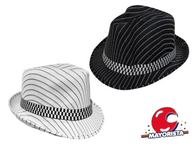 SOMBRERO COWBOY PANAMA RAYAS (YJ0777) YJ IMPORT