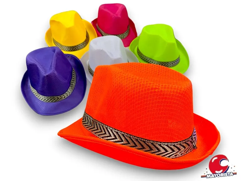 SOMBRERO GUAPO TANGUERO TELA FLUO (YJ0624) YJ IMPORT