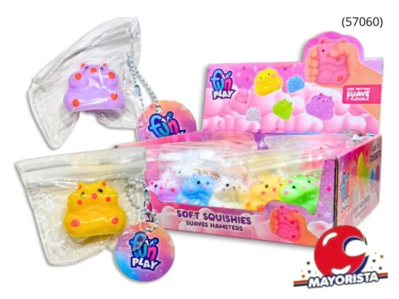 [7450077136226] SQUISHY HAMSTERS EN BOLSA 9X7 (57060) KADA
