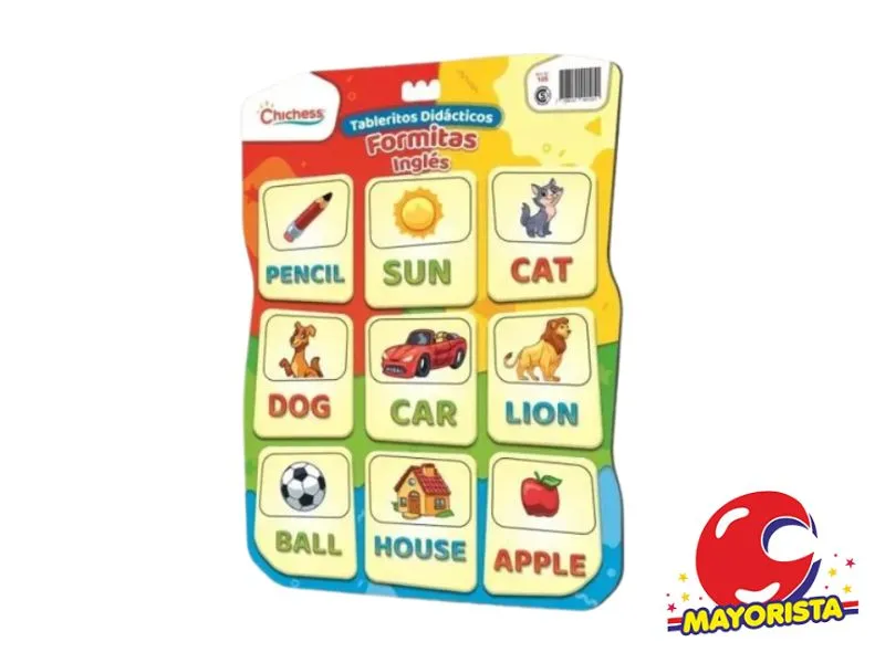 [7798141991051] TABLERITO DIDACTICO - INGLES (105) CHICHESS