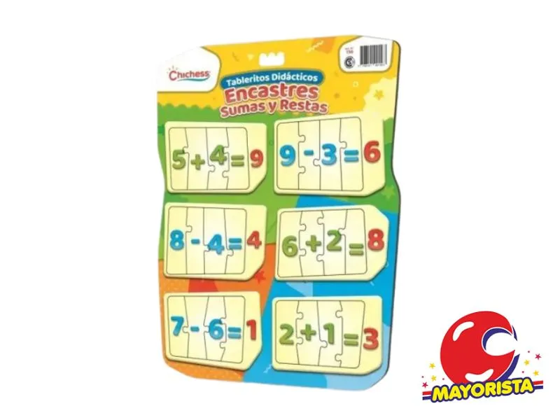 [7798141991563] TABLERITO DIDACTICO - SUMAS Y RESTAS (156) CHICHESS