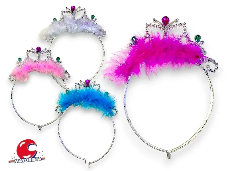 [6339] TIARA CON PLUMAS (ZLE-CV-05-01) ERIK