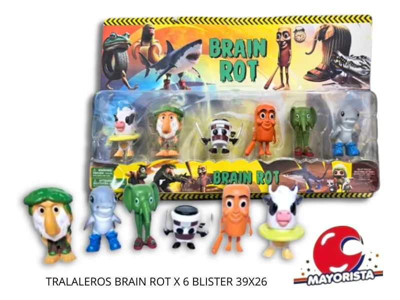 [6908002030381] TRALALEROS BRAIN ROT X 6 BLISTER 39X26 - SOL