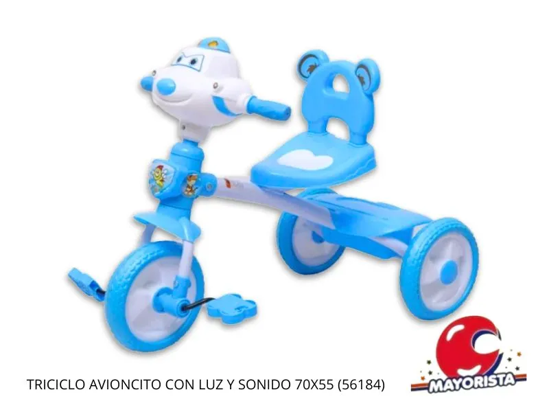 [7453077233605] TRICICLO AVIONCITO CON LUZ Y SONIDO 70X55 (56184) KADA