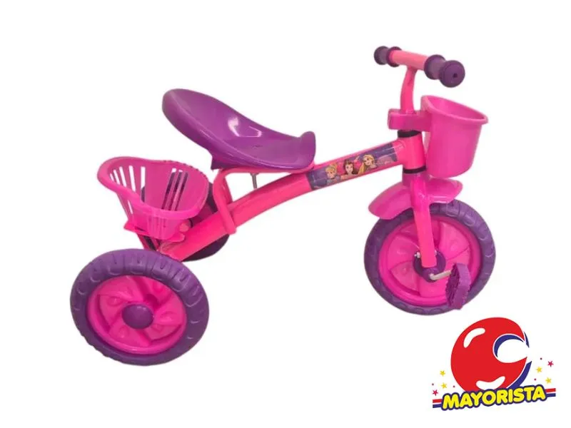 [47450077125853] TRICICLO METAL CON CANASTO PRINCESAS (57104) KADA
