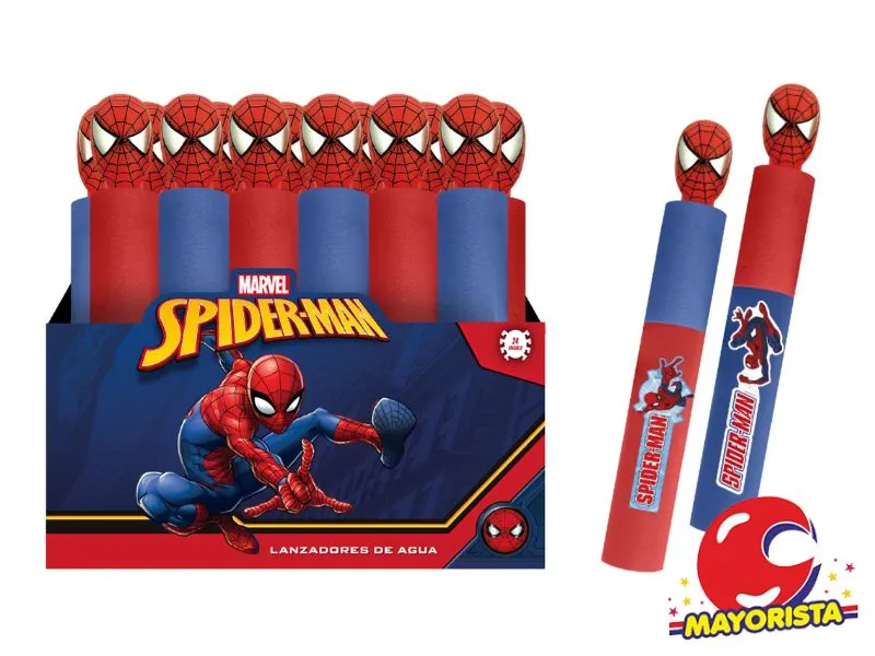 TUBO LANZA AGUA CABEZA SPIDERMAN 25 CM (8772) KADA