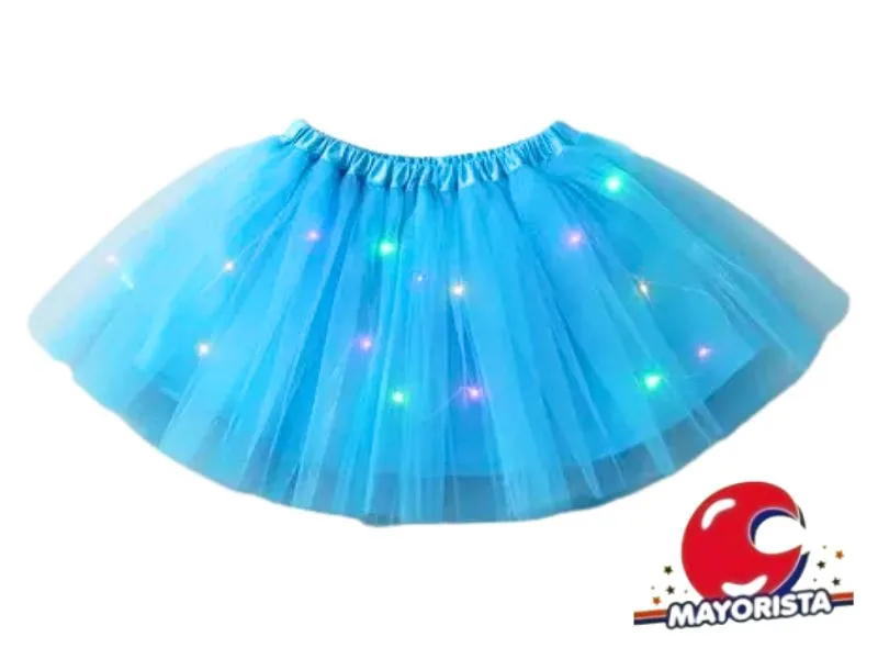 TUTU CON LUZ CELESTE (YJ0730) YJ IMPORT