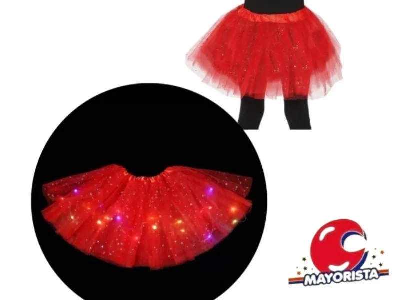TUTU CON LUZ ROJO (YJ0730) YJ IMPORT
