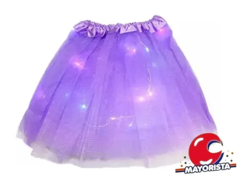 TUTU CON LUZ VIOLETA (YJ0730) YJ IMPORT