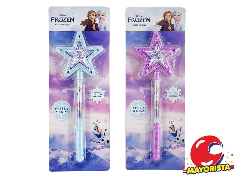 VARITA ESTRELLA FROZEN CON LUZ Y SONIDO BLISTER 38X14 (54627) KADA