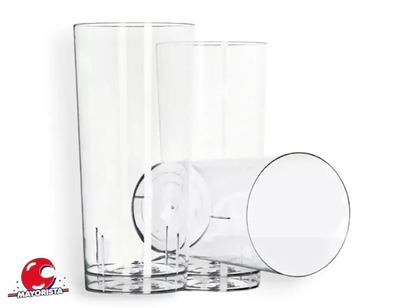 VASO 280 CC X 1 TUBO ACRILICO TRANSPARENTE (CASINO) BOYANO