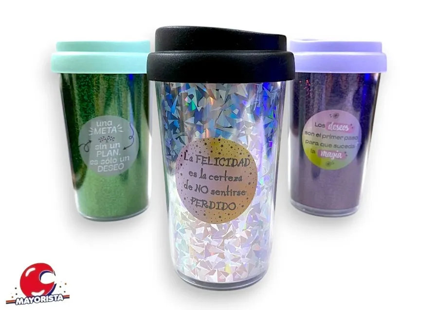 [1745] VASO TERMICO 3D CON FRASES TAPA CAFE (10064) STILO