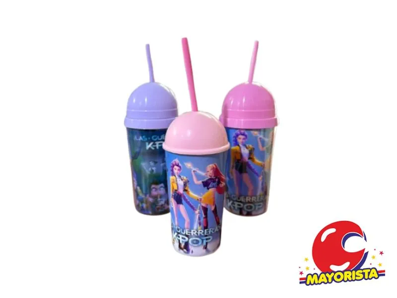 VASO TERMICO KPOP TAPA ESFERICA Y SORBETE (10528) STILO