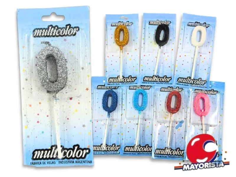 [5024] VELA MEDIANA C/GIBRE 0 BLISTER VARIOS COLORES - VELAS MULTICOLOR