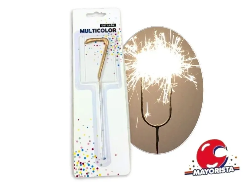 VELA SPARKLE N 7 DORADA (13677DR) CADENACI