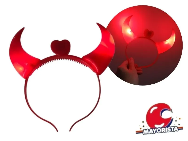 VINCHA C/LUZ DIABLITO/A (YJ0029) YJ IMPORT/LCOST