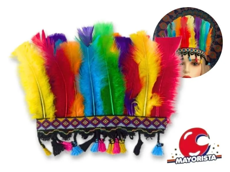 VINCHA CORONA INDIA MULTICOLOR (ZLE-CV-67-01T) ERIK