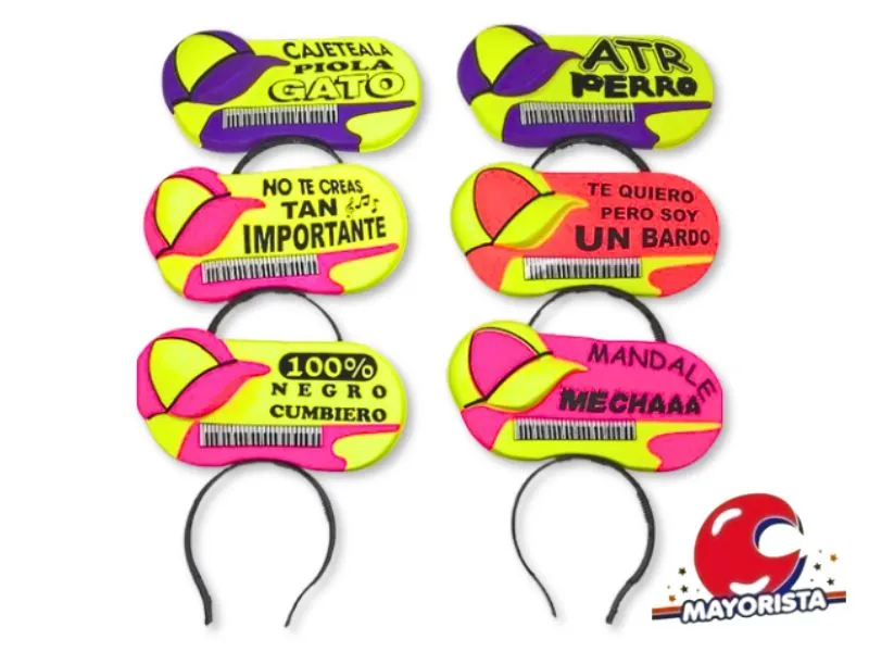 VINCHA PLASTICA CUMBIA (5039) TRIGGER PACK