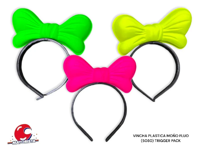 [371876050801] VINCHA PLASTICA MONO FLUO (5080) TRIGGER PACK
