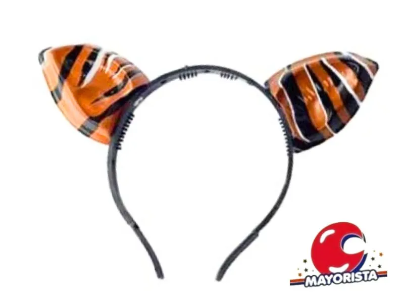 [371876050115] VINCHA PLASTICA OREJAS TIGRE (5011) TRIGGER PACK