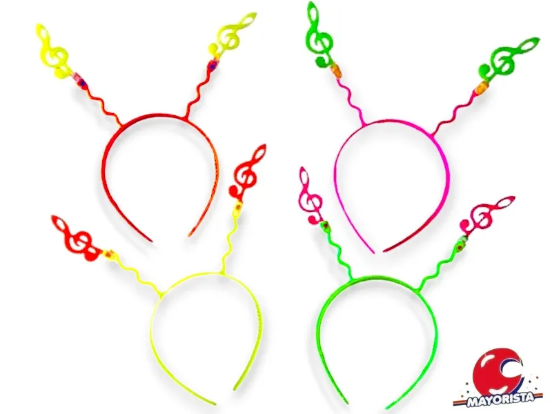 [1302] VINCHAS X4 FLUO NOTA MUSICAL LOKOS - MOLDIN PLAST