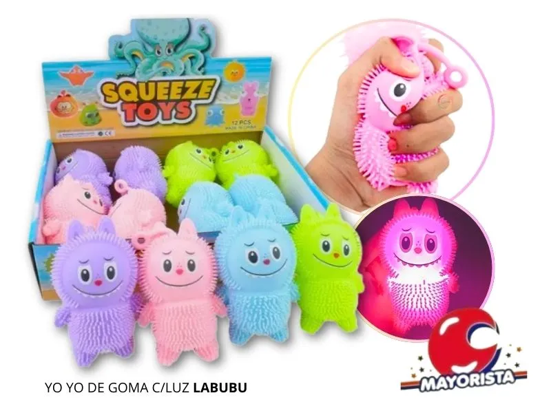 [4245] YO YO DE GOMA C/LUZ LABUBU - SOL