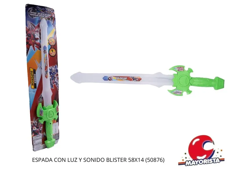 ESPADA CON LUZ Y SONIDO BLISTER 58X14 (50876) KADA