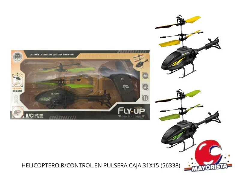 HELICOPTERO R/CONTROL EN PULSERA CAJA 31X15 (56338) KADA
