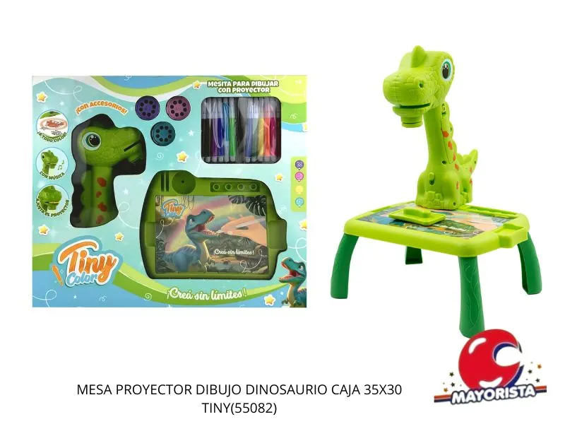 MESA PROYECTOR DIBUJO DINOSAURIO CAJA 35X30 TINY(55082) KADA
